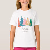 クリスマスが近づくと一年でいちばん素敵な時期ね Tシャツ (正面)