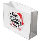 クリスマスが近づく ラージペーパーバッグ (裏面アングル)