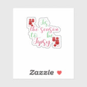 クリスマスが酔いしれる季節だ シール (シート)