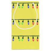 クリスマスが黄色に点灯 スモールペーパーバッグ (裏面)