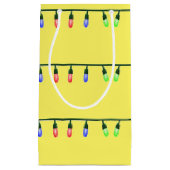 クリスマスが黄色に点灯 スモールペーパーバッグ (正面)