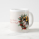 クリスマスがBEEメリーマイブライトに ジャンボコーヒーマグカップ (正面右)