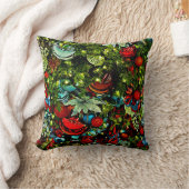 クリスマスきらきら光るオーナメントアート装飾用クッション クッション (ブランケット)