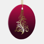 クリスマスきらめくの木 セラミックオーナメント (右)