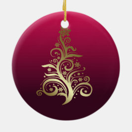 クリスマスきらめくの木 セラミックオーナメント