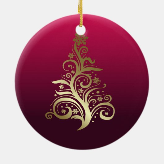 クリスマスきらめくの木 セラミックオーナメント (裏面)