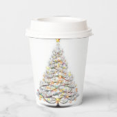 クリスマスきらめくの木 紙コップ (裏面)
