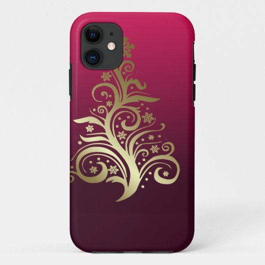 クリスマスきらめくの木 Case-Mate iPhoneケース (裏面)