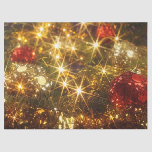 クリスマスきらめくティッシュペーパー 薄葉紙 (正面)