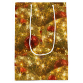 クリスマスきらめく抱き枕 ミディアムペーパーバッグ (裏面)