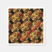 クリスマスきらめく紙ナプキンス スタンダードカクテルナプキン (正面)