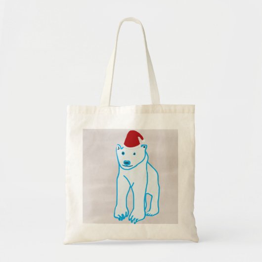 クリスマスくま トートバッグ (正面)