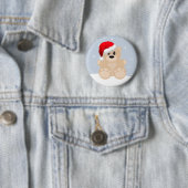 クリスマスくま 缶バッジ (インサイチュ)