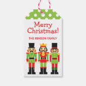 クリスマスくるみクラッカーのパーソナライズされたギフトタグ ギフトタグ (正面)