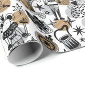 クリスマスくるみクラッカーバレエキャラクター装飾品 ラッピングペーパー (ロールコーナー)