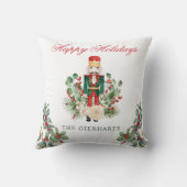 クリスマスくるみ割りカーハッピーホリデーズファミリー クッション (裏面)