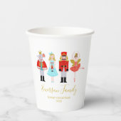 クリスマスくるみ割りキャラクターイラストレーション 紙コップ (正面)