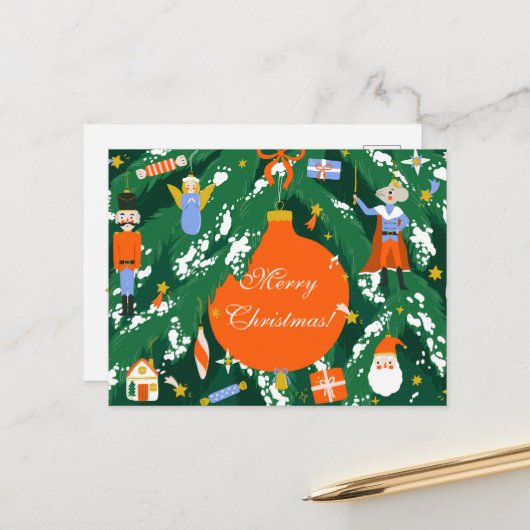 クリスマスくるみ割りキャラクター ポストカード (正面/裏面インサイチュ)