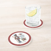 クリスマスくるみ割りキャンディーケーンのクリスマスウィッシュ コースター (側面)