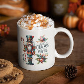 クリスマスくるみ割りキャンディーケーンのクリスマスウィッシュ ツートーンマグカップ