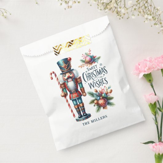 クリスマスくるみ割りキャンディーケーンのクリスマスウィッシュ フェイバーバッグ (封をした状態)