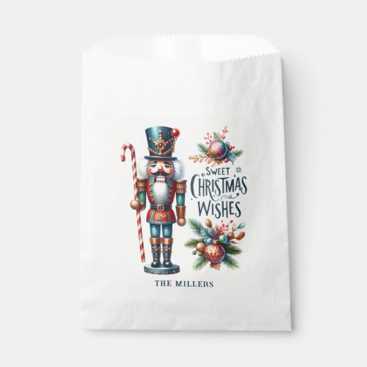 クリスマスくるみ割りキャンディーケーンのクリスマスウィッシュ フェイバーバッグ (正面)