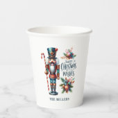 クリスマスくるみ割りキャンディーケーンのクリスマスウィッシュ 紙コップ (裏面)