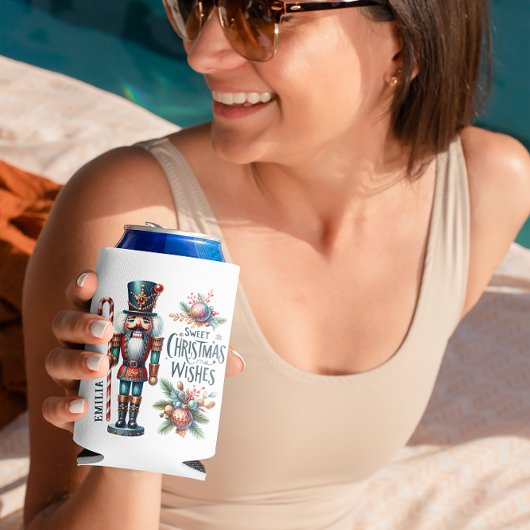 クリスマスくるみ割りキャンディーケーンのクリスマスウィッシュ 缶クーラー