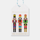 クリスマスくるみ割りギフトシール ギフトタグ (正面)