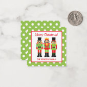 クリスマスくるみ割りギフト囲いカード ノートカード (正面/裏面インサイチュ)