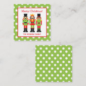 クリスマスくるみ割りギフト囲いカード ノートカード (正面/裏面)