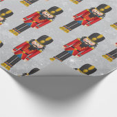 クリスマスくるみ割りクリスマス兵士 ラッピングペーパー (角)