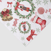 クリスマスくるみ割りストッキングレッドティッシュペーパー 薄葉紙 (詳細)