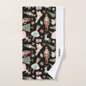 クリスマスくるみ割りバスタオルセット バスタオルセット (ハンドタオル)