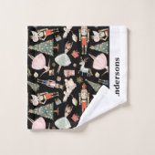 クリスマスくるみ割りバスタオルセット バスタオルセット (ウォッシュタオル)