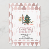 クリスマスくるみ割りバレエパーティの招待状 招待状 (正面/裏面)