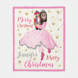 クリスマスくるみ割りバレエフリースブランケット/中 フリースブランケット