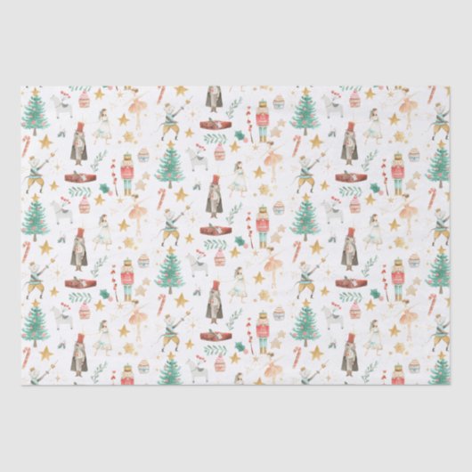 クリスマスくるみ割りバレエ小パターン 薄葉紙 (正面)