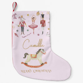 クリスマスくるみ割りバレーナロッキングホースの子供 スモールクリスマスストッキング