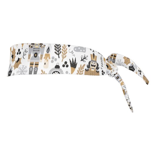 クリスマスくるみ割りパターン タイヘッドバンド (回転90)