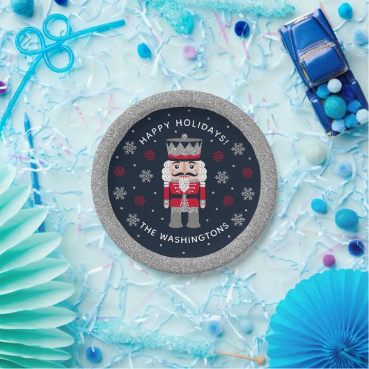 クリスマスくるみ割りパーティープレート ペーパープレート (パーティー)