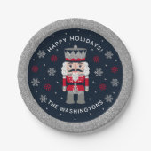 クリスマスくるみ割りパーティープレート ペーパープレート (正面)