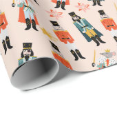 クリスマスくるみ割りフォークアート ラッピングペーパー (ロールコーナー)