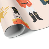 クリスマスくるみ割りフォークアート ラッピングペーパー (ロールコーナー)