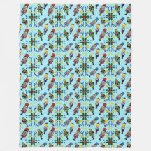 クリスマスくるみ割りフリースブランケット