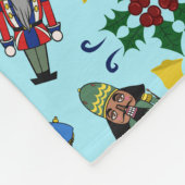 クリスマスくるみ割りフリースブランケット フリースブランケット (角)