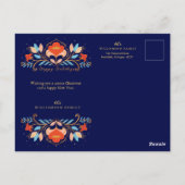 クリスマスくるみ割りフローラアート&複数の写真 ポストカード (裏面)