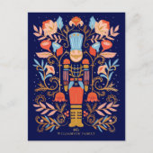 クリスマスくるみ割りフローラアート&複数の写真 ポストカード (正面)