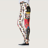 クリスマスくるみ割りレギンスはっきりしたズウィメンズパンツ レギンス (左)