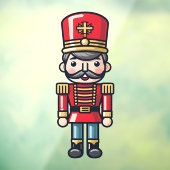 クリスマスくるみ割り兵士のクリスマスウィンドウにしがみつく ウィンドウサイン (シート3)